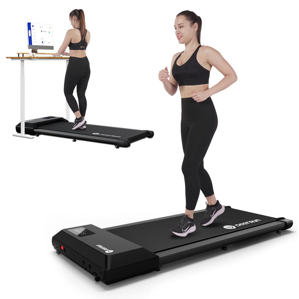 DeerRun Walking Pad 2 in 1 Under Desk Treadmill